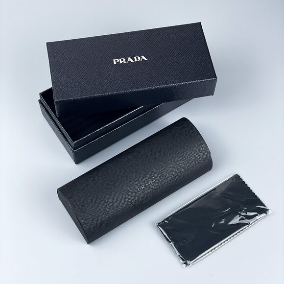 Prada PR14WV U431O1 Women BRAND NEW Eyeglasses Crystal Grey Square - Picture 10 of 10